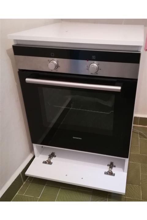 Hazır Mobilya Kapaklı Ve Kapalı Tezgahlı Ankastre Fırın Dolabı