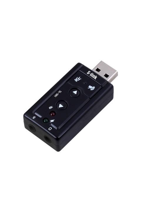 SLINK Sl-u61 Usb Ses Kartı 2.0 Çevirici Adaptör
