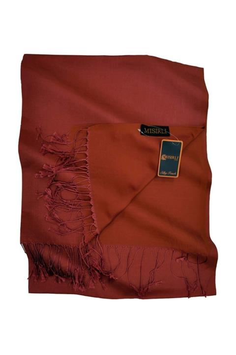 Mısırlı Kiremit Ipek Görünümlü Koza Şal