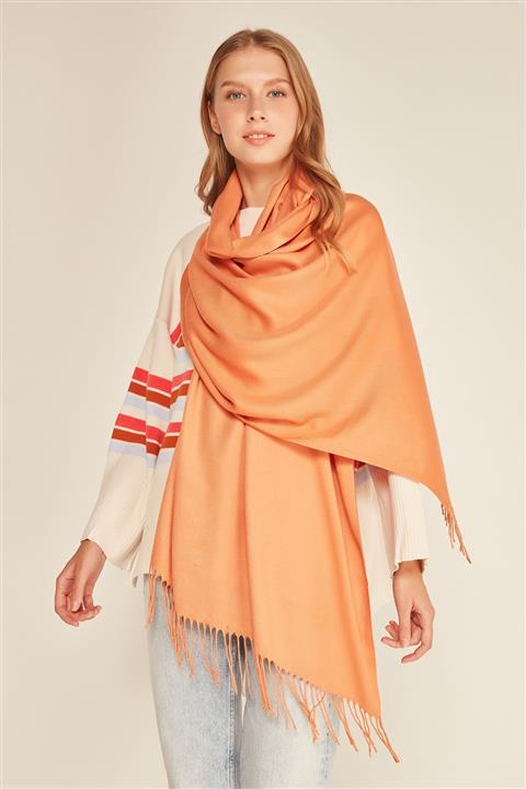 YLondon 12107 Turuncu Rengi Şal