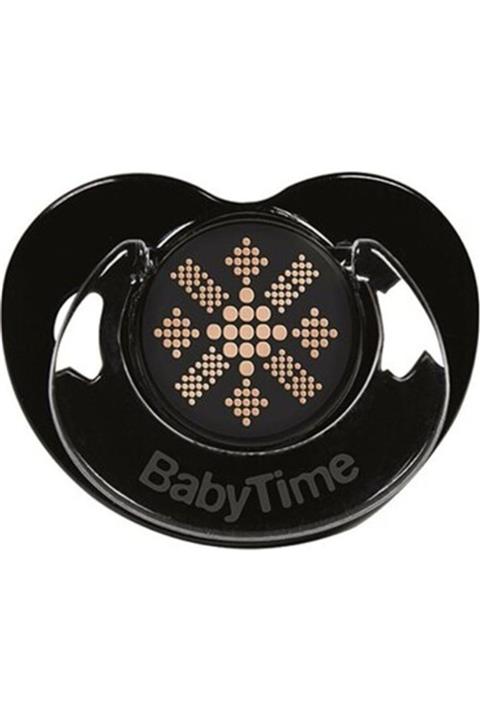 Babytime Damaklı Siyah Emzik No:2 6-18 Aylık