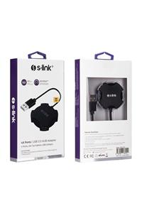 SLINK Swapp Sw-u212 Siyah Usb 2.0 4 Port Hub Kablolu Çevirici Adaptör