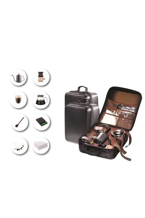 Avatto Barista Set 8 Li Kahve Aksesuar Seti Karbon Taşıma Çantası