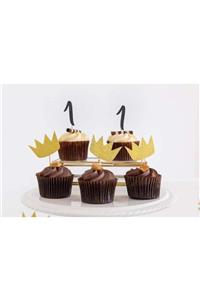 Colorofstory Wild One Siyah Gold 8'li Cupcake Çubuğu