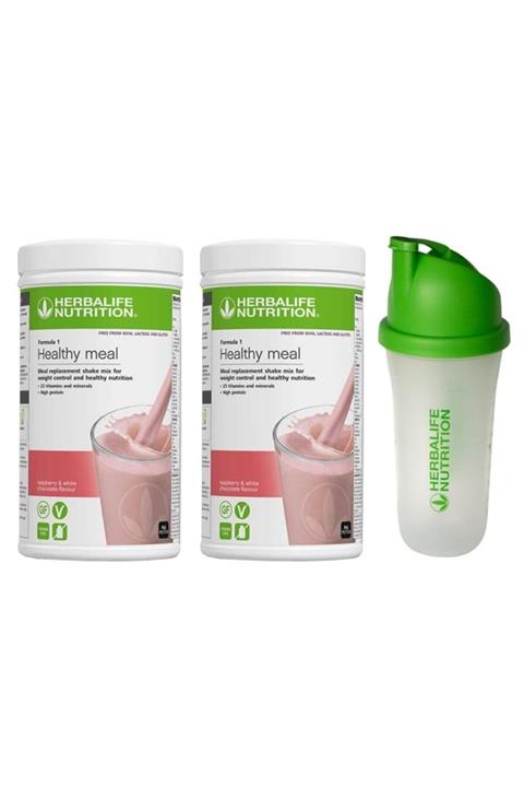 Herbalife Ahududu Aromalı Aylık Set Shaker Hediyeli 2 Ahududu Shake