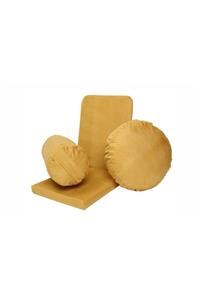 Zunkla Meditasyon Sandalyesi Backjack  Meditasyon Minderi  Bolster Minderi Üçlü Set