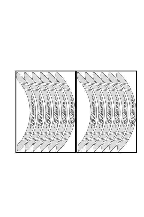 Pulsar Reflektör Beyaz Büyük Jant Şeridi