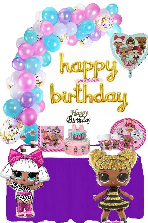 Fixman Mercansüs 183 Parca Lol Doğum Günü Lüks Parti Seti