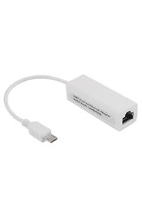 WOZLO Micro Usb To Ethernet Çevirici Kart Lan Internet Dönüştürücü Rj45