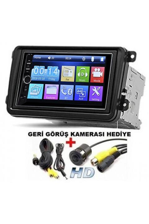 DVNOX Volkswagen Passat Jetta Caddy Transporter Polo Uyumlu 7021 B Geri Görüş Kameralı Double Teyp