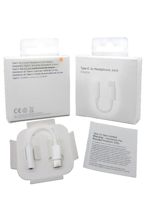 Red Apple Type-c To 3.5mm Kulaklık Ses Çevirici Dönüştürücü Aux Adaptör (10cm)