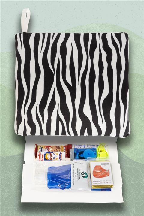 BuYastık Zebra Desenli Acil Durum Deprem Yastığı