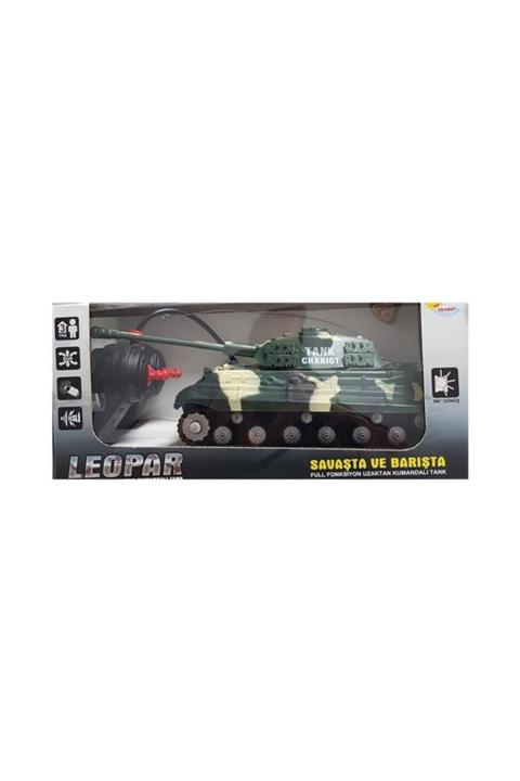 Duman Uzaktan Kumandalı Leopar Tank Sesli Akx527-3