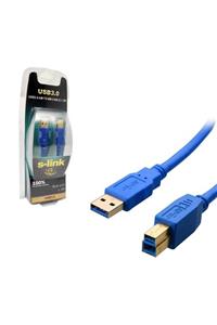 SLINK Yazıcı Kablosu Usb 3.0 Gold 1.5mt S-link Slx-u35