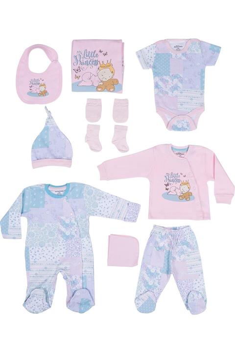 Aziz Bebe Küçük Prenses Baskılı 10 Lu Hastane Çıkışı