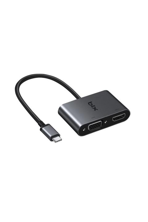 Bix Bx14hb Type-c 3.1 Hdmı & Vga Dönüştürücü Adaptör