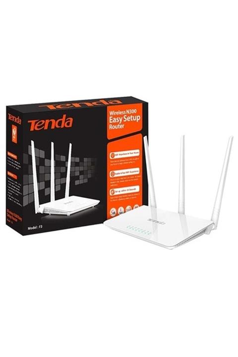 tenda F3 4 Port 300mbps 2.4ghz 3x5dbı 3 Anten Router