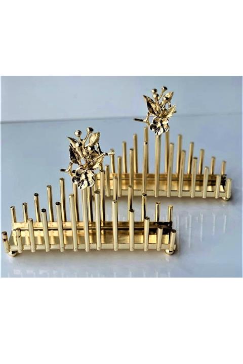 CAŞ DEKORASYON Gold Kaplama Üçgen Peçetelik