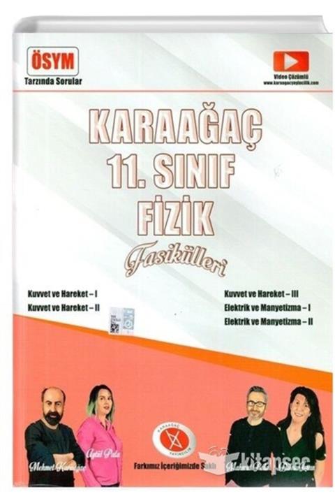 karaağaç yayınları Karaağaç 11. Sınıf Fizik Fasikülleri Konu Anlatımlı Soru Bankası