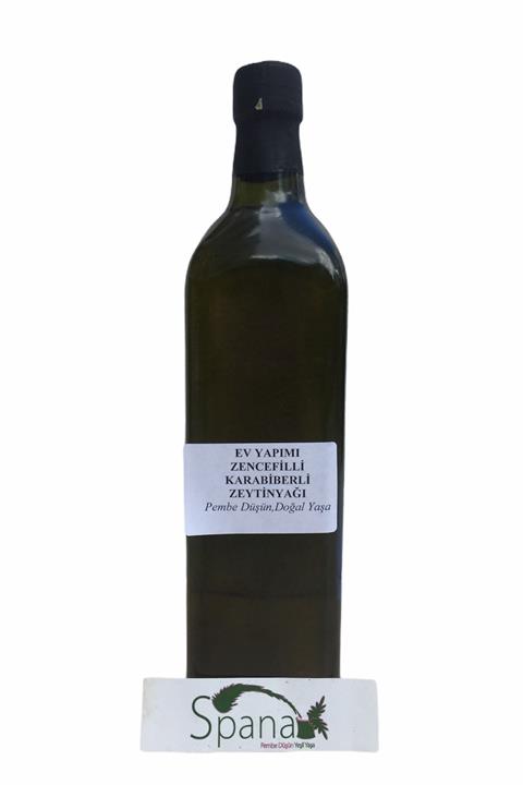SPANA Zerdaçal Zencefil Karabiberli Zeytin Yağı Ev Yapımı Katkısız 500ml