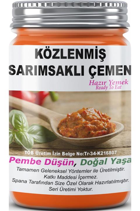 SPANA Közlenmiş Sarımsaklı Çemen Ev Yapımı Katkısız 330gr