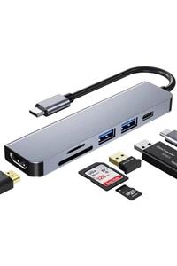 Daytona Hc13c Type-c= usb3.0 Adaptör.hdmı+kart Oku