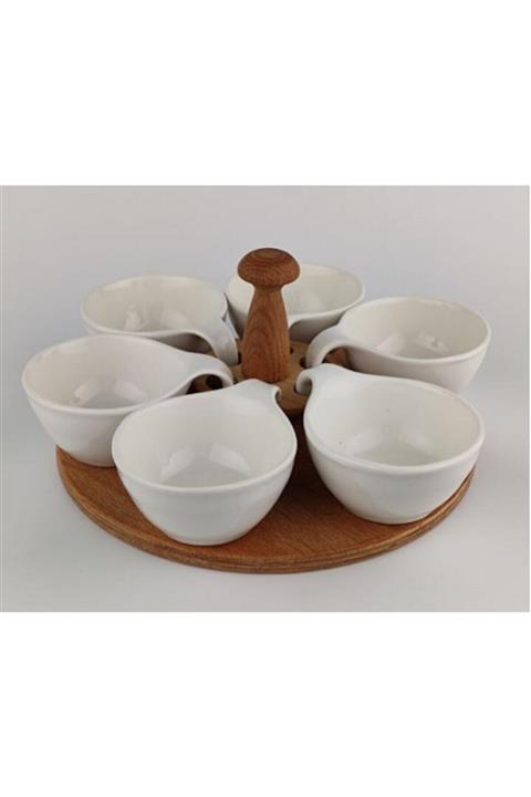 pescature Pesceramic 6 Lı Yuvarlak Sosluk Reçellik