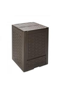 Greenmall Contenitore Composter Rattan Brown