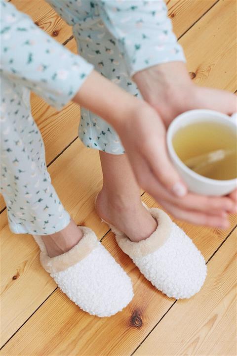 Penti Beyaz Pure Fluffy Terlik