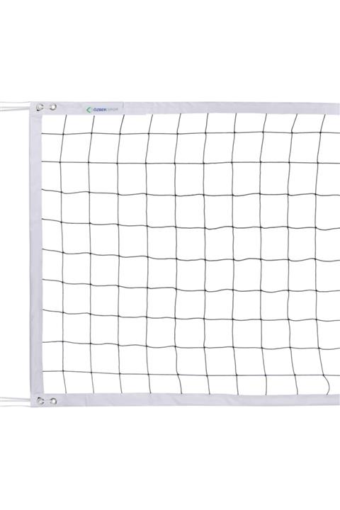 ÖZBEK Voleybol Filesi 10x10cm 2,5mm Polyamid Düğümlü