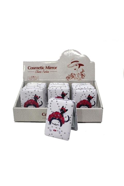 Berrinstore Dekoratif El Aynası Cep Aynası Makyaj Aynası