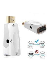 TEKNOTOK Hdmı To Vga + Audio Dönüştürücü Adaptör Concord C-844