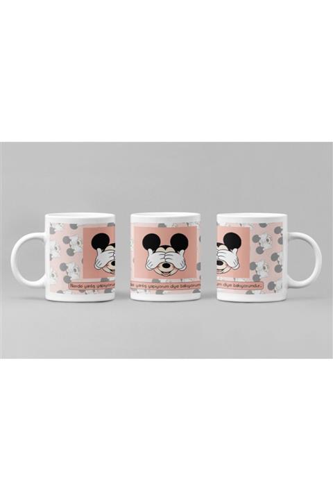 Sihirli Düşünce Dükkanı Mickey Tasarımlı Kupa Bardak