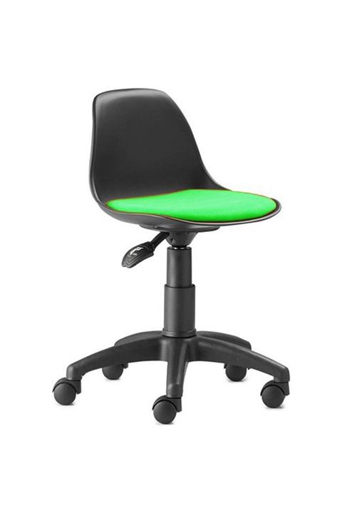 GüçlüTedarik Siyah Yeşil Kumaş Çocuk Koltuğu 6-12 Yaş