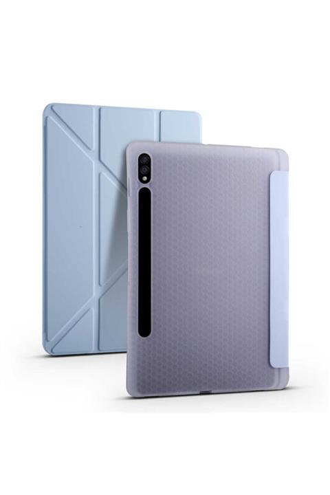 Samsung Galaxy T737 / T736 / T730 Uyumlu Origami Kalemlikli Pu Deri Arkası Yumuşak Silikon Nezih Case Kılıf