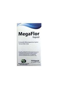 MegaFlor Probiyotik Mikroorganizma İçeren Takviye Edici Gıda 10 Kapsül
