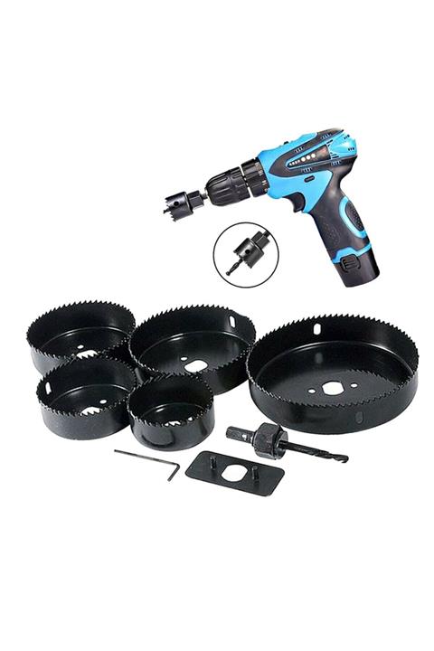 stilmax Panç Seti Ahşap Buat Kartonpiyer Alçıpan Delik Açma 8 Parça Titanyum Set