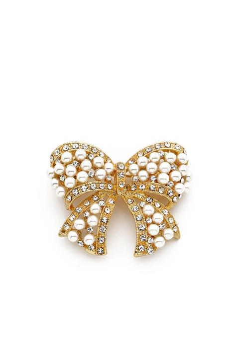 Modex Kadın İncili Fiyonk Broş Ub9891