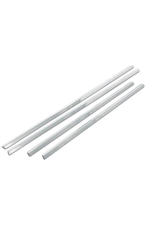 Accessorypart Chevrolet Aveo HB Krom Cam Çıtası 4 Parça Paslanmaz Çelik 2008-2011