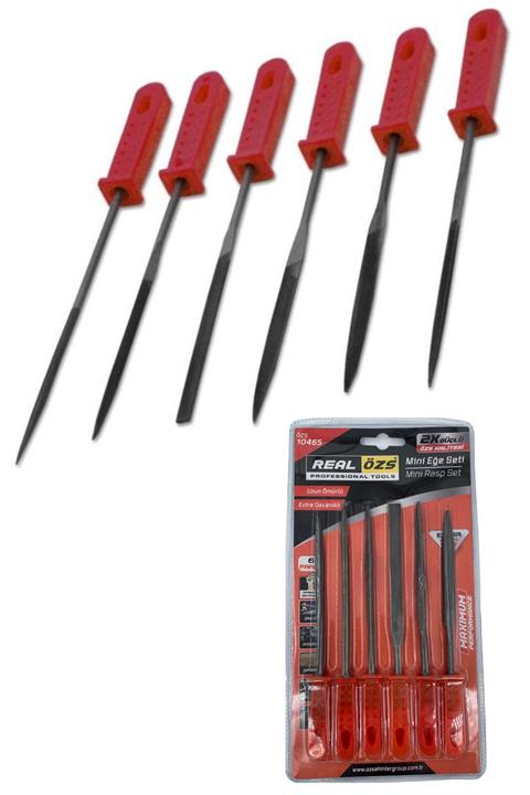 Buffer Ekstra Dayanıklı Uzun Ömürlü Sağlam 6 Parça Mini Eğe Seti Takımı