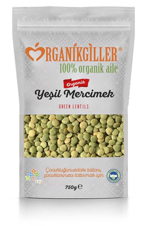 Organikgiller Organik Yeşil Mercimek 750 Gr