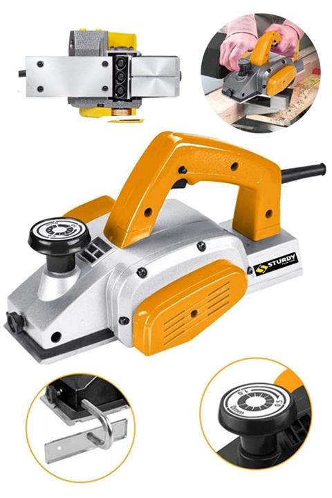 Sturdy Power Tools Japon Pro 4000 Watt Bakir Sargılı Metal Şanzuman Çift Bıçakli Planya Rende Makinesi