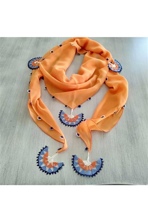 Gülsence Design Fular Şifon El Yapımı