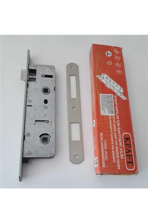 Özmet Home Kraft Ahşap Kapılar Için Banyo&wc Kilidi -35 Mm Oval Aynalı