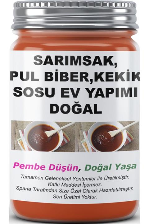 SPANA Sarımsak Pul Biber Kekik Sosu Doğal Ev Yapımı Doğal 330gr