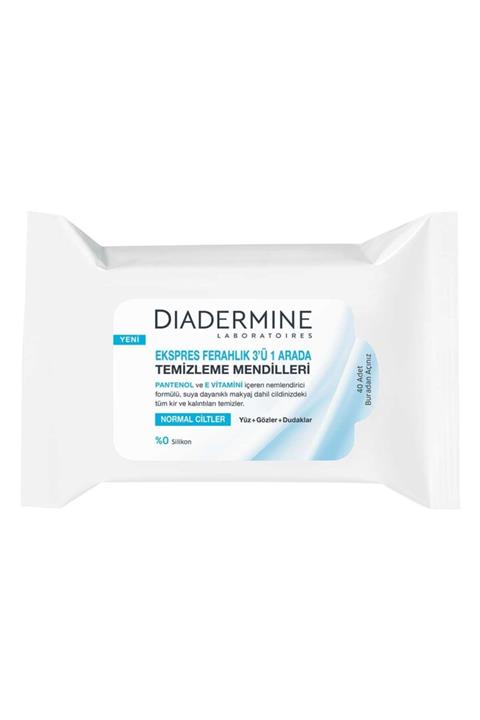 Diadermine Ekspres 3in1 Makyaj Temizleme Mendili 40 Adet