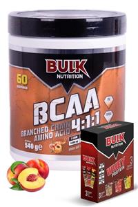 Bulk Nutrition Bcaa 60 Servis Şeftali Aromalı - Hediye Whey Protein Tozu