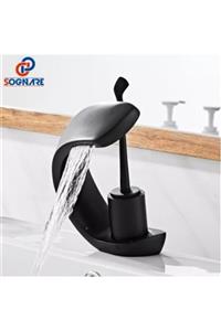 OEM Banyo Lavabo Bataryası Siyah Tarz Yeni Şelale 5 Yıl Garantili