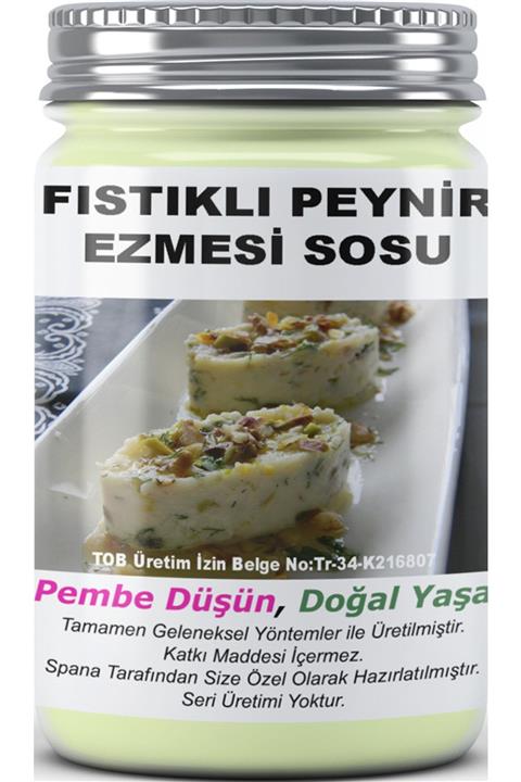 SPANA Fıstıklı Peynir Ezmesi Sosu Ev Yapımı Katkısız 330gr