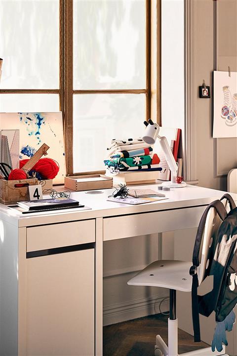 DEKOREX Clm-107-beyaz-kapaklı Çalışma Masası